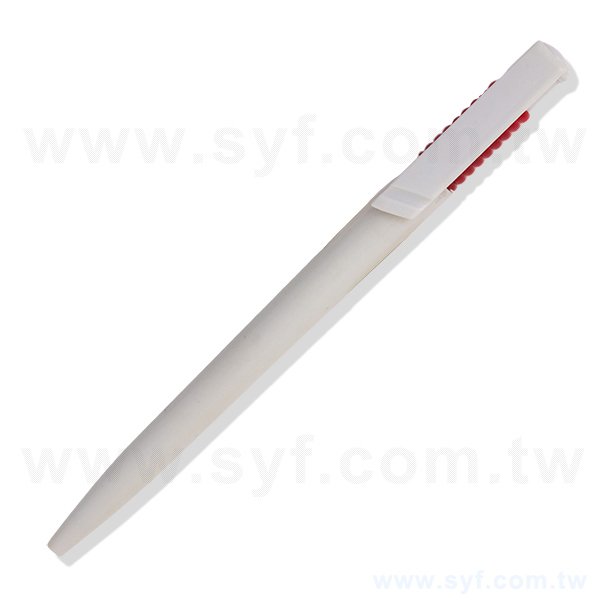 廣告筆-紅色彈簧造型廣告筆禮品-按壓式單色原子筆-採購訂製贈品筆-8552-1